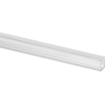 Zábradlí Krycí profil na LED pásku Krycí profil na LED pásku, 65x40mm, "nacvaknout" dovnitř, délka 2500 mm, plast, ojíněná