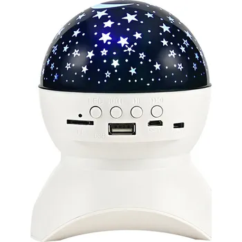 Dětské svítidlo Lilin - Projektor noční oblohy s reproduktorem Růžová