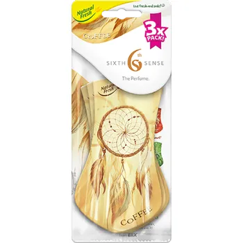 Vůně do auta Vůně do auta Tulip 6th Sense Coffee, sada 3 ks