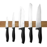 BERLINGERHAUS Sada nožů s magnetickým držákem z akátového dřeva 6 ks Black Rose Collection BH-2942