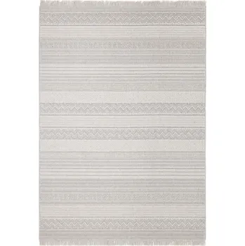 Koberec Vlněný koberec Agnella Noble Oni Světle Šedý (třásně) - 120 x 180 cm