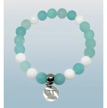 Náramek Náramek znamení BLÍŽENCI s ocelí