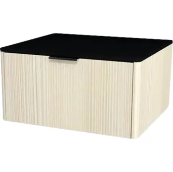 Koupelnový nábytek Koupelnová skříňka pod umyvadlo Devo Lotos krémově bílá/černá 60 x 31 x 53 cm LF-SUW1S60x31-F98