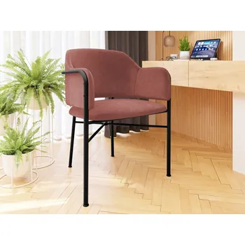 Čalouněná jídelní židle Uzpira, Potah: Magic Velvet 2258, Barva dřeva: černá MIRJAN 5903211334245