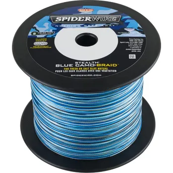 Rybářská šňůra Spiderwire Pletená Šňůra Stealth Smooth8 Modrá Camo 1m 0,33mm 38.1kg BC