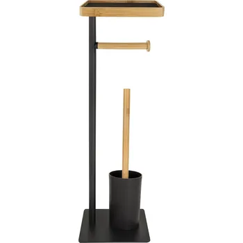 WC štětka Stojan na WC kartáč s poličkou AWD