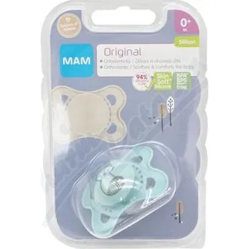 dudlíky MAM Dudlík Orginal 0+m tyrkysový/mýval 1ks
