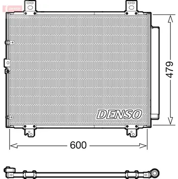 Výparník klimatizace Kondenzátor, klimatizace, , 8845026120, DENSO, DCN50118