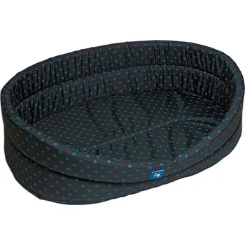 Pelíšek pro psa PROFIZOO Odolný Pelech Standard 100 černá/tyrkysová (Spylon)