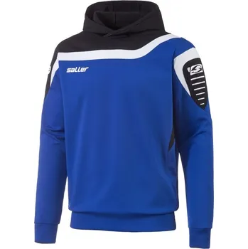 saller mikina s kapucí S.90-VIBE BARVA: 105 modrá-černá-bílá, Velikost: XXXL