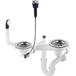 Deante Sifon stainless pro granitové dřezy 1.5 a 2, chrom