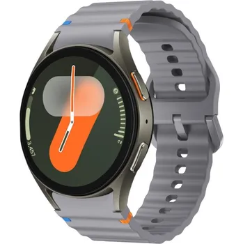 Ostatní příslušenství k chytrým hodinkám VSECHNONAMOBIL 85974 WAVE Silikonový řemínek pro Samsung Galaxy Watch 7 (40mm / 44mm) šedý