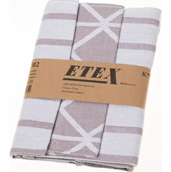 Utěrka Utěrky kuchyňské z Egyptské bavlny ETEX Č.2 50x70 cm - sada 3 ks