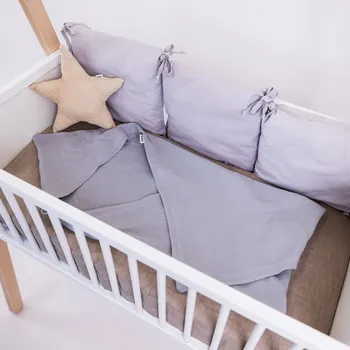 Dětská deka Tulimese Zavinovací mušelínová deka šedá