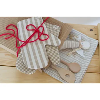 Kosmetická sada Dárková sada z béžového kanafasu