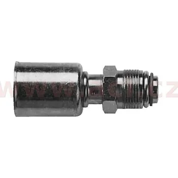 Auto-moto fitinka ocelová namačkávací s krytkou o-kroužek samec 180° pro hadice G6 (8 mm) závit UNF 5/8"