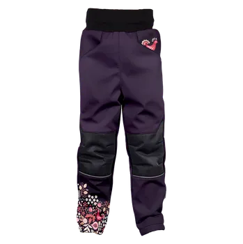 Chlapecké kalhoty Softshellové kalhoty WAMU s fleecem SOVA - fialová Veľkosť: 98
