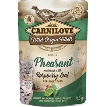 Carnilove Cat Pouch Pheasant & Raspberry Leaves 85g