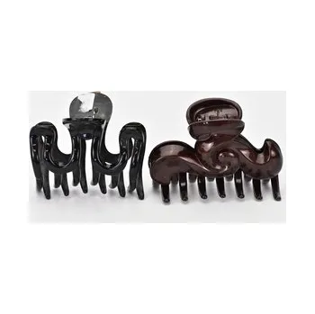 Sponka do vlasů hnědá/černá sada 2 ks