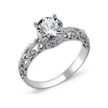 Prsten Prosperk Stříbrný zásnubní prsten Amber Velikost prstenů: 5 (EU: 49-50) 26409/5 -