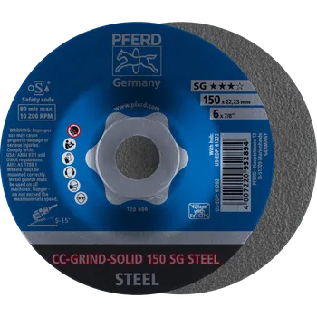Brusný kotouč Pferd 64185150 | Brusný kotouč 150 mm, CC-GRIND-SOLID SG STEEL