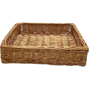 Úložný box Přepravka 61 x 41 cm, výška 10 cm (Proutěná bedýnka, plato)