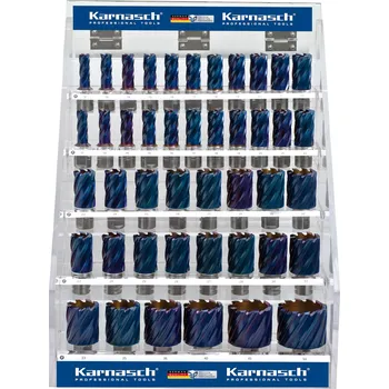 Vrták Karnasch 201603 | Jadrové vrtáky BLUE-DRILL LINE 30 SET DISPLAY, WELDON 12-50 mm, sada 44 ks