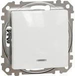 Schneider Electric SDD111116L Sedna D/E - Tlačítko střídavé řazení 6So orientační kontrolka, Bílá
