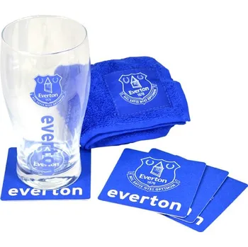 Sklenice Skleněná sklenice / minibar set EVERTON FC