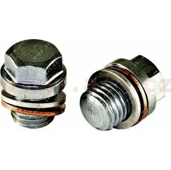Auto-moto výpustný šroub olejové vany M12x1.5 L=12 mm, celk. délka = 21 mm