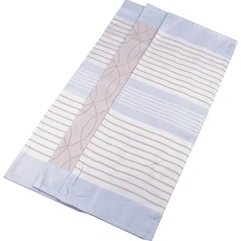 Utěrka Kuchyňské utěrky EGYPTSKÁ BAVLNA U02 ELLIPSE, béžovo-světle modrá, 3 kusy, 50x70cm