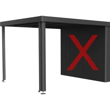 Zahradní domek Biohort NEO- postranní střecha k zahradnímu domku-3 barvy Barva: Tmavě šedá metalíza, Velikost: 2 85026