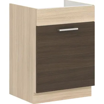 Kuchyňská linka RUTHIN, dolní dřezová skříňka D60Z, rijeka tmavá + PROVĚŘENO zákazníky + vyzvednutí ZDARMA