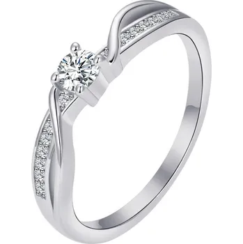 Prsten NUBIS® Stříbrný prsten se zirkony - velikost 54 - NB-5548-54