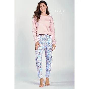 Pánská móda Taro Sylvie 3239 Interlock long/r S-XL Z24/25 dámské pyžamo prášek M