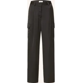 Ba&Sh Dámské Marlene Kalhoty Cary Ze Saténu, černá, 34