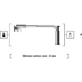 Zapalovací kabel Sada kabelů pro zapalování MAGNETI MARELLI MMAMSK781