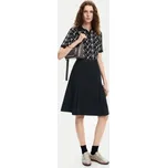 Desigual Trapézová sukně Lettering Lacroix 24WWFW07 Černá Regular Fit M