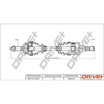 Poloosa kola Hnací hřídel Dr!ve+ DP2110.10.0423