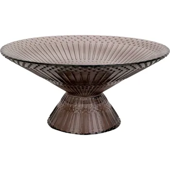 Mísa Prance sklo velká 35cm čokoládově hnědé Present Time (Barva-čokoládově hnědá, sklo)