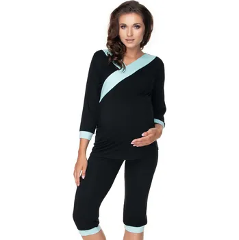 Dámské pyžamo PeeKaBoo Dámské těhotenské pyžamové kalhoty Naked černá S/M