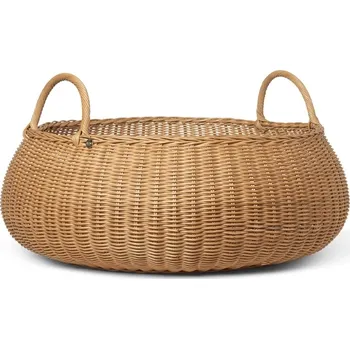 Úložný box Ratanový koš Braided Low "Natural" ferm LIVING