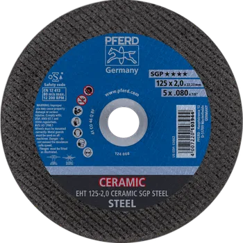 Řezný kotouč Pferd 61312520 | Řezný kotouč 125 x 2,0 x 22,23 mm, CERAMIC SGP STEEL