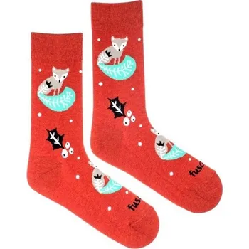 Dámské ponožky Ponožky Liška vánoční S