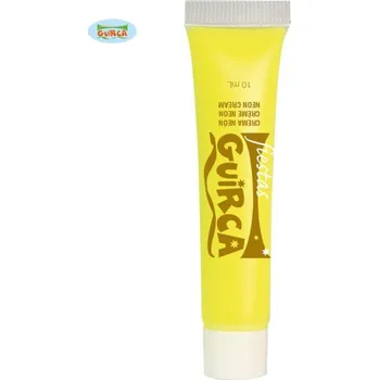 Přípravek na tvář GUIRCA Make-up neon žlutý - HALLOWEEN - 10 ml