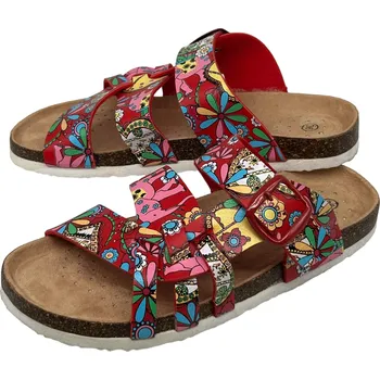 Dámské pantofle Sport Dámské červené korkové pantofle 01 Barva: Červená, Velikost: 37