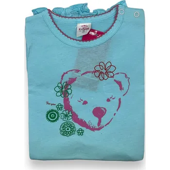 Dětská móda N-feel Dívčí pyžama s krátkým rukávem MARTINA Barva: Tyrkysová, Velikost: 74