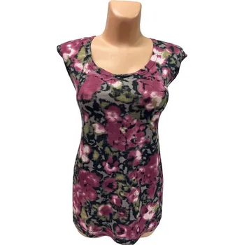 Vínový top bez rukávů MASOFA, Barva Vínová, Velikost XL 44, Materiál 96% Viskoza 4% Lycra