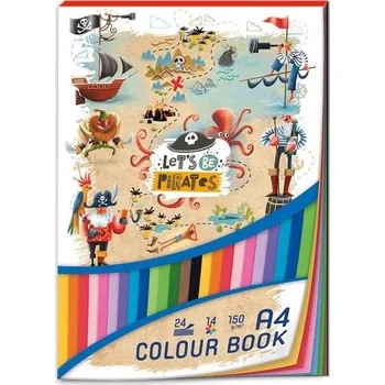 Blok barevných papírů A4 - Let’s be Pirates