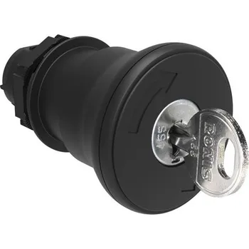 RC model auta LOVATO Electric LPCB6842R520E Plastová hlavice s hřibovým knoflíkem 40mm černá s klíčem